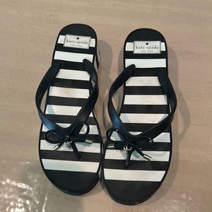 Kate, spade Rhett striped wedge sandals